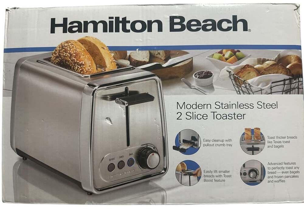 Hamilton Beach Modern Stainless Steel 2 Slice Toaster 22785G
